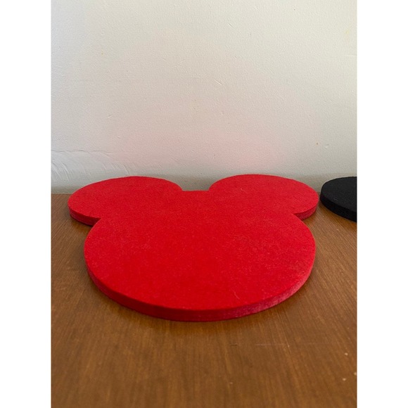 Black & Red Mickey Mouse Foam Head Signs Decorations Crafts - Picture 3 of 6